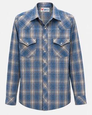 Vintage Envoy Western Pearl Snap Plaid Shirt Vintage 70s Cowboy Rodeo M